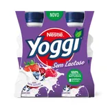 Iogurte líquido yoggi sem lactose frutos silvestres, 4x160g