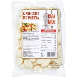 Gnocchi de Batata embalagem 500 g - Casa Milo