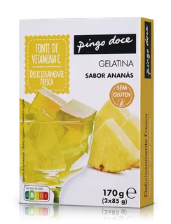 Gelatina em Pó de Ananás Pingo Doce