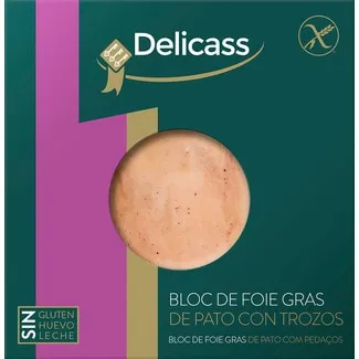 Bloco de Foie Gras de Pato com Pedaços embalagem 40 g - Delicass