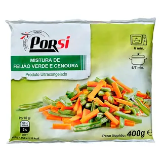 Mistura Feijão Verde e Cenoura 400g PorSi