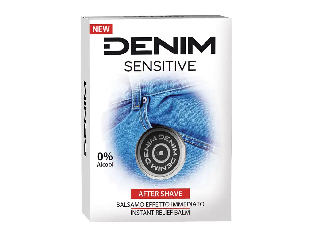 After shave balsamo sensitive 0% alcool Denim 100 ml