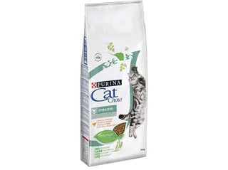 Ração para gato CAT CHOW esterilizado com frango 15 kg