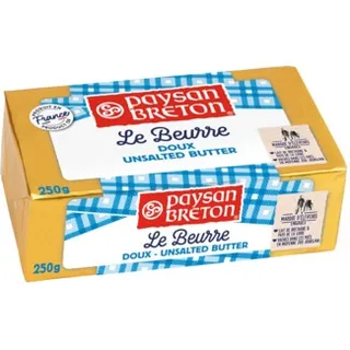 Manteiga sem Sal unidade 250 g - Paysan Breton