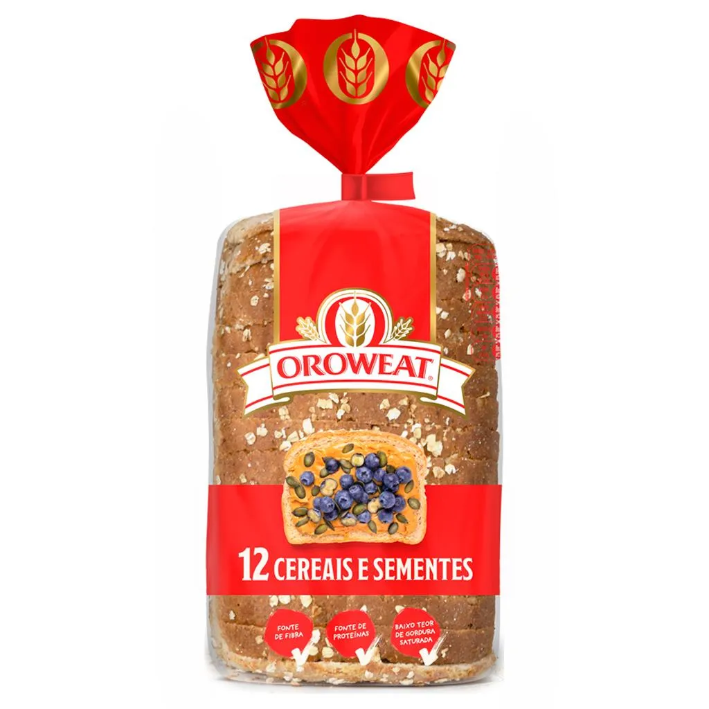 Pão oroweat® 12 cereais e sementes