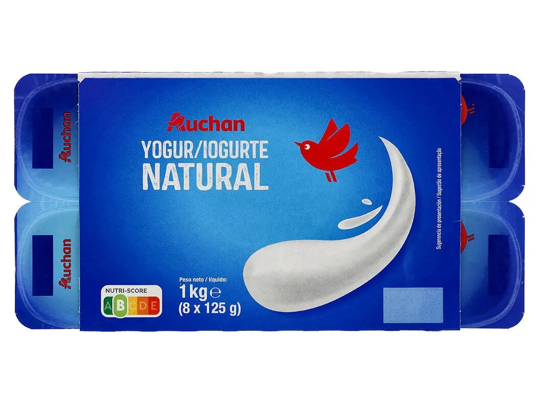 Iogurte Auchan natural 8 x 125 g