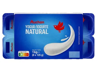 Iogurte Auchan natural 8 x 125 g