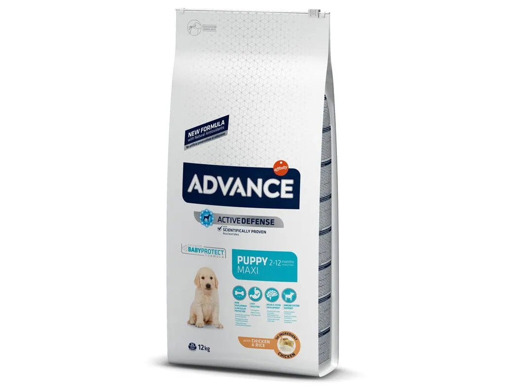 Ração cão maxi puppy Advance frango 12 kg