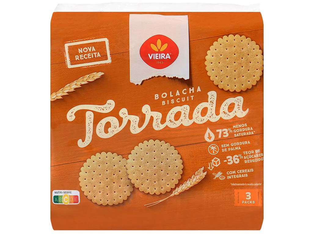 Bolacha Vieira torrada 600 g