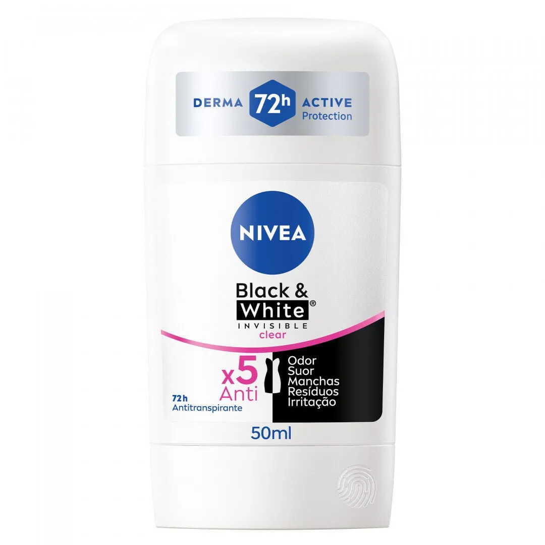 Desodorizante em Stick Black & White Invisible Original