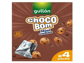 bolachas cookies gullon choco bom mini 160g