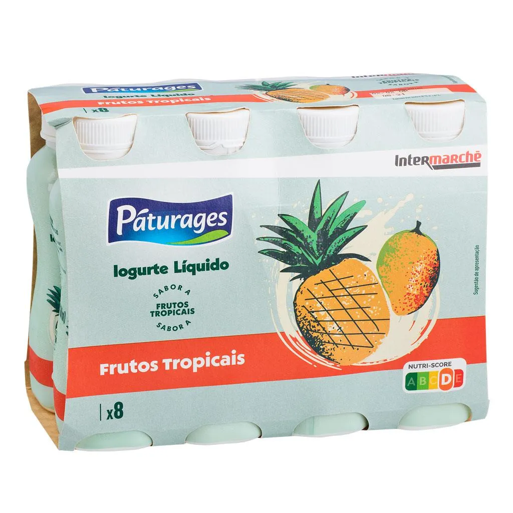 Iogurte Líquido Aroma Frutos Tropicais 8x170g