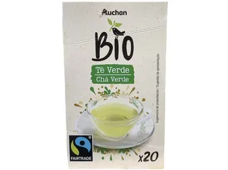 Chá verde Auchan BIO 20 saquetas