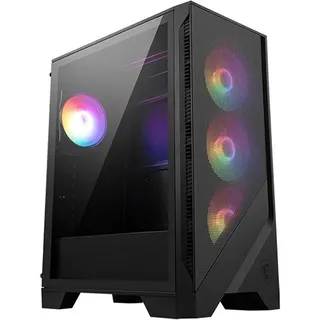 Caixa MSI Mag Forge 121A Airflow | Vidro temperado | Mid-Tower - Preto | Transparente