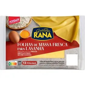 Folhas Frescas para Lasanha Rana