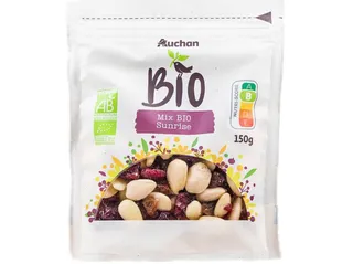 Mistura frutos secos Auchan BIO amanhecer 150 g