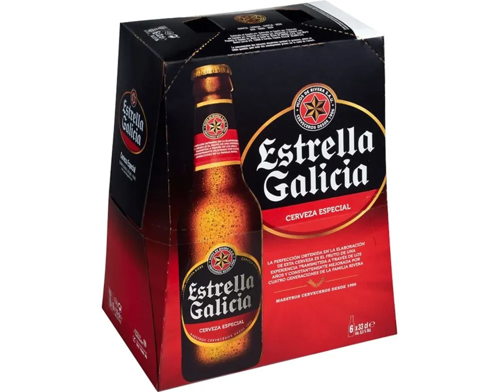 Cerveja Estrella Galicia especial 6 x 0,33 L