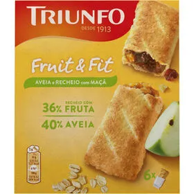 Bolachas Fruit & Fit Aveia com Recheio de Maçã Triunfo