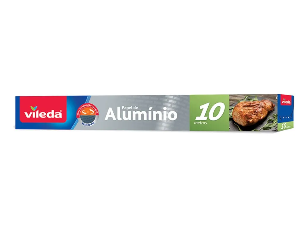 Papel Vileda alumínio 10m