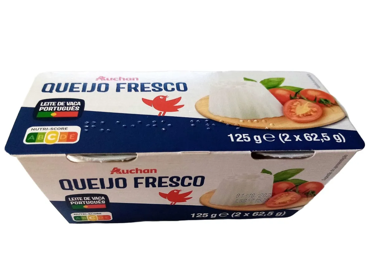 Queijo fresco Auchan natural 2 x 62,5 g