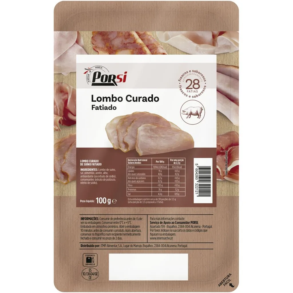 Lombo Curado Fatiado 100g