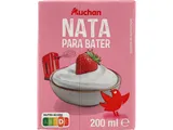 Nata UHT Auchan para bater 200 ml