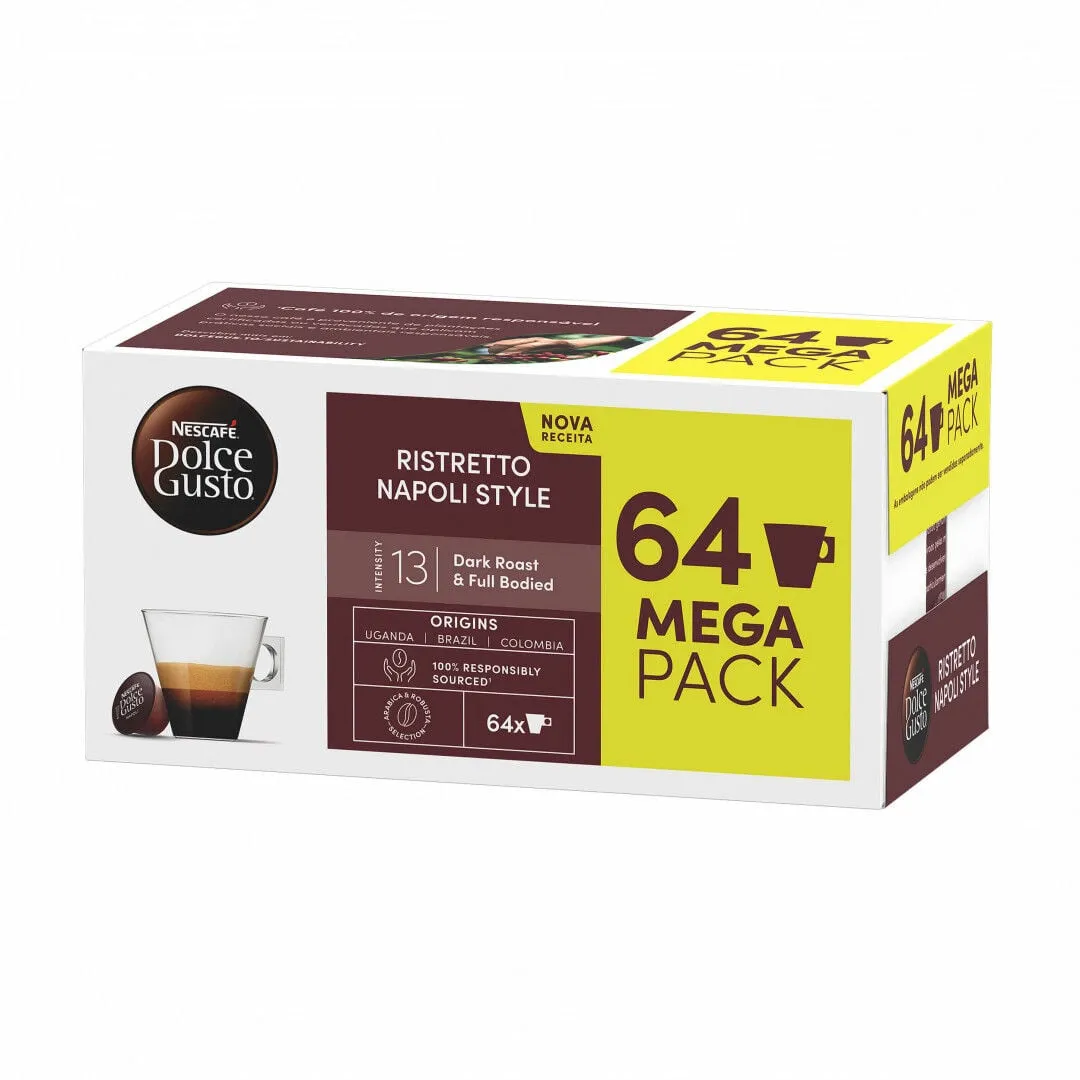 Cápsulas de Café Dolce Gusto Napoli Mega Pack
