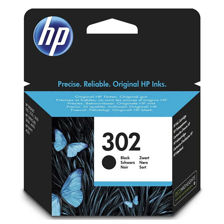 TINTEIRO HP 302 PRETO F6U66A