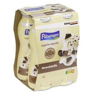 Iogurte Líquido Stracciatella 4x160g Páturages