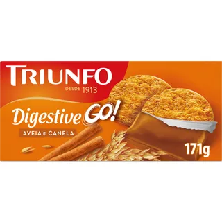 Bolachas com Aveia e Canela Digestive Go Triunfo