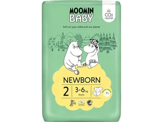 Fraldas Moomin BABY t2 3-6 kg 56un