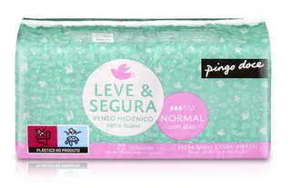 Pensos Higiénicos Normal com Abas Pingo Doce