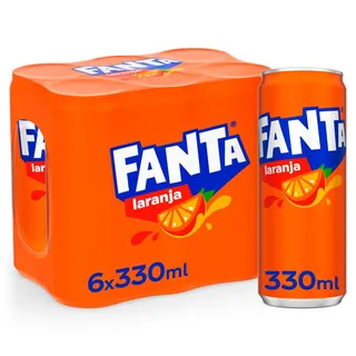 Refrigerante com gás laranja, 6 x 33 cl Fanta