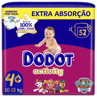 Fraldas Activity Extra T4+ 10-15kg Dodot