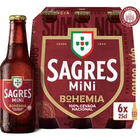 Cerveja com Álcool Bohemia Original Sagres Mini Bohemia