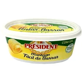 Manteiga Meio Sal Fácil Barrar Président