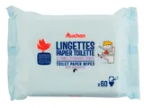 Papel higiénico Auchan kids húmido 60un