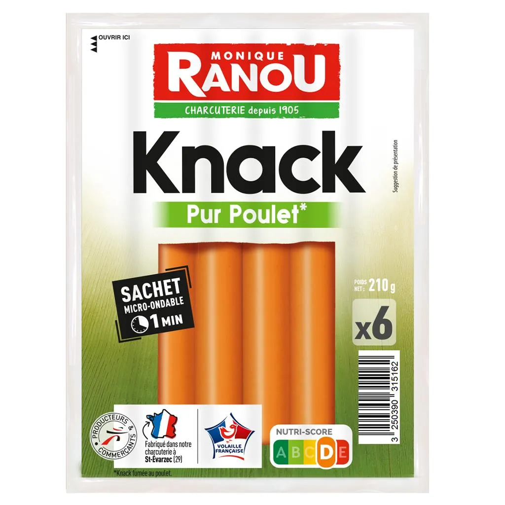 Salsichas de Aves X6 210g