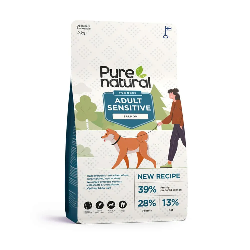 Ração para Cão Sensitive Salmão 2kg Purenatural