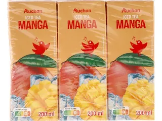 Ice tea Auchan manga 6 x 200 ml