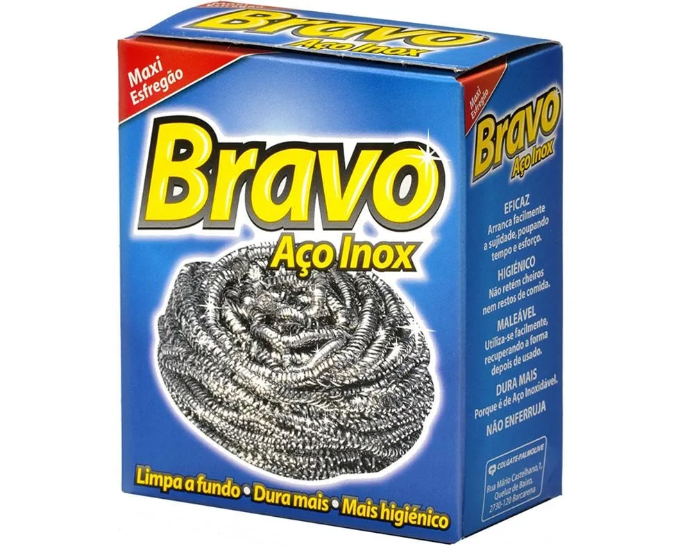 Esfregão inox Bravo 1un