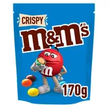 Snack de chocolate crispy, embalagem de 170 g