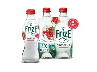 Bebida com gás Frize groselha 4 x 0,25 L