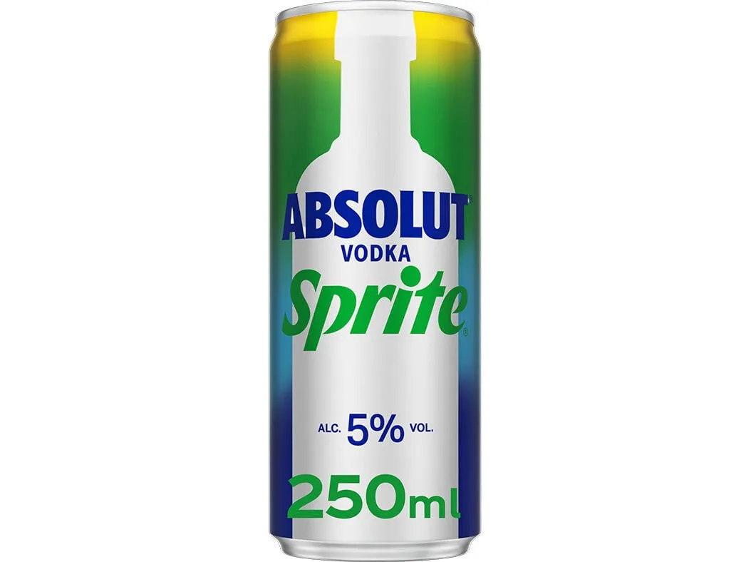 Cocktail Absolut and sprite 0,25 L (sdr)