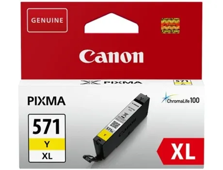 Tinteiro CANON CLI-571XL Amarelo (0334C001)