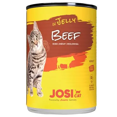 JosiCat em gelatina 12 x 400 g Vaca