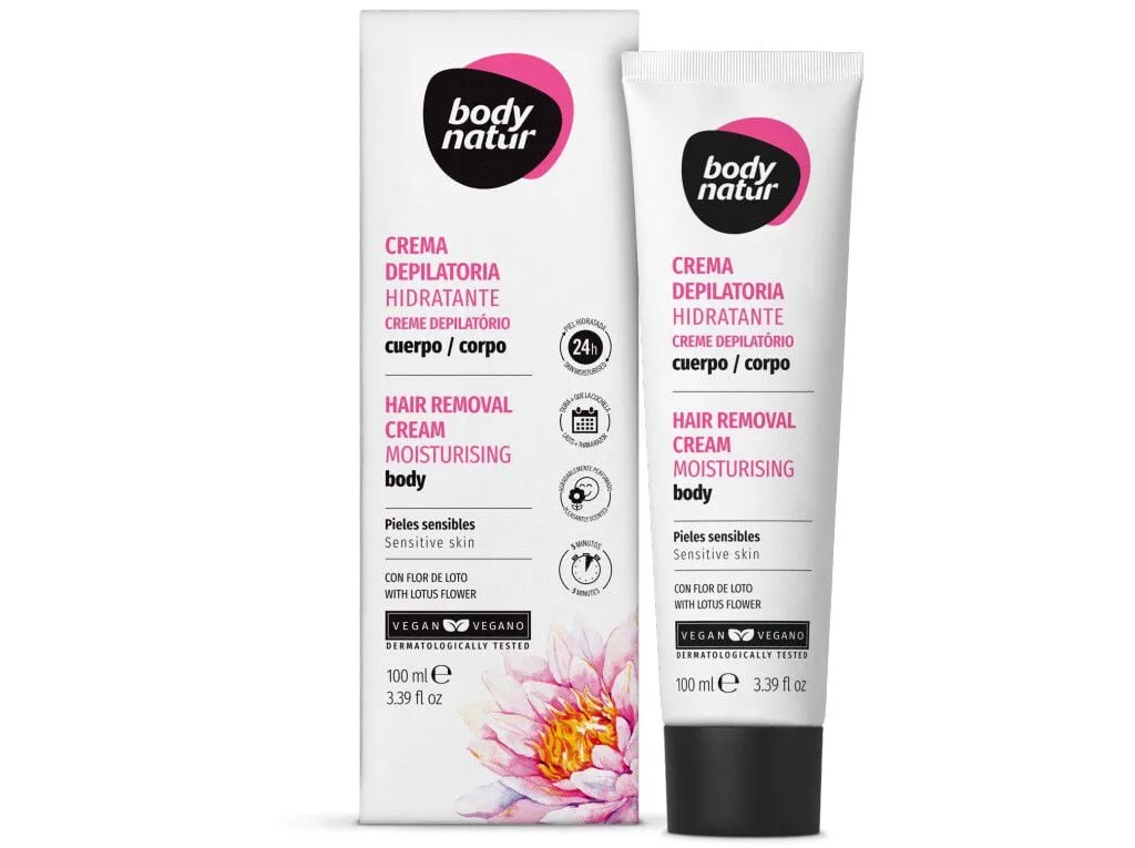 Creme depilatorio BODY Natur peles sensíveis 100 ml