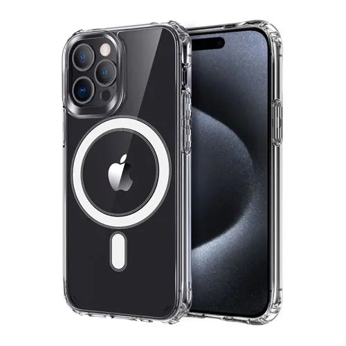 Capa Icoveri com MagSafe para Apple iPhone 15 Pro Max - Transparente