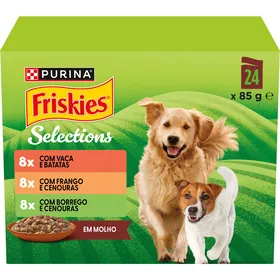 Comida Húmida para Cão Adulto Carnes em Molho Purina Friskies