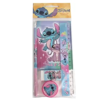 Conjunto Papelaria Stitch